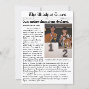 Zeitungskarte Feiertagskarte