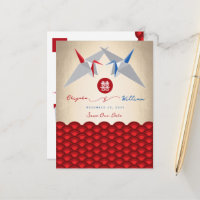 Zeitungskrane Origami-Scallop-Hochzeit speichern d
