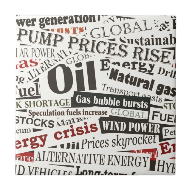 Zeitungsmode Fliese (Vorderseite)