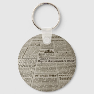 Zeitungspapier Schlüsselanhänger