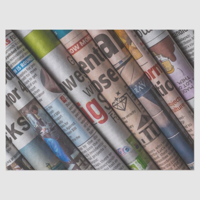 Zeitungspapier Seidenpapier (Vorderseite)