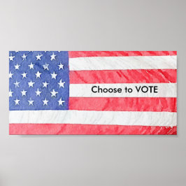 Zeitungsposter "Choose to Vote" Poster