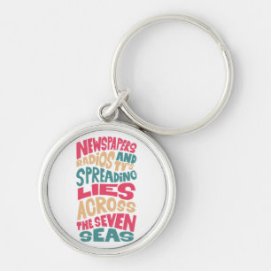 Zeitungsradios und Fernsehsendungen sind überall z Schlüsselanhänger