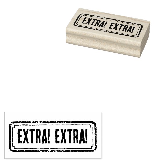 Zeitungsthema Distressed Extra! Extra! Gummistempel (Stempel)