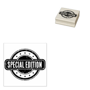 Zeitungsthemen-Sonderedition mit Distressed-Effekt Gummistempel
