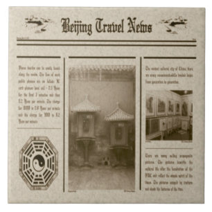 Zeitungstitel Fliese