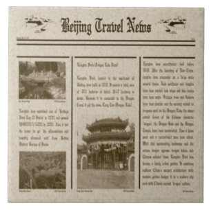 Zeitungstitel Fliese