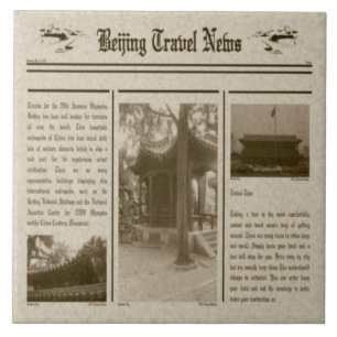 Zeitungstitel Fliese