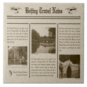 Zeitungstitel Fliese