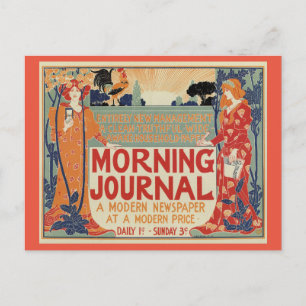 Zeitungswerbung "American Art Nouveau" Postkarte