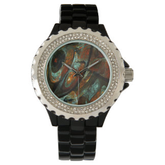Zeitunterteilung Abstrakter Kunst Armbanduhr