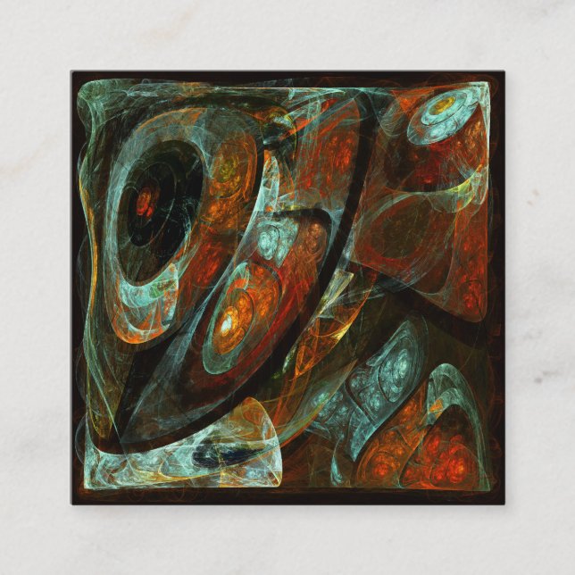 Zeitunterteilung Abstrakter Kunst Begleitkarte (Vorderseite)