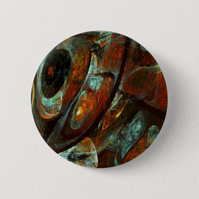 Zeitunterteilung Abstrakter Kunst Button (Vorderseite)
