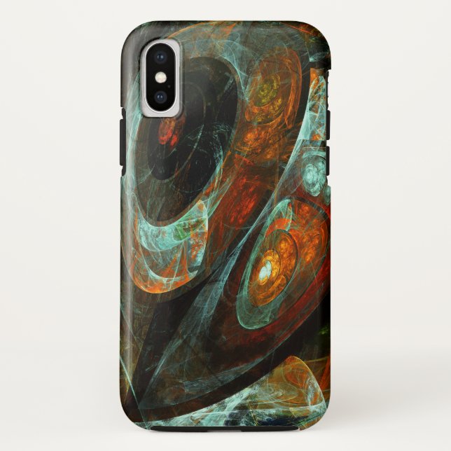 Zeitunterteilung Abstrakter Kunst Case-Mate iPhone Hülle (Rückseite)