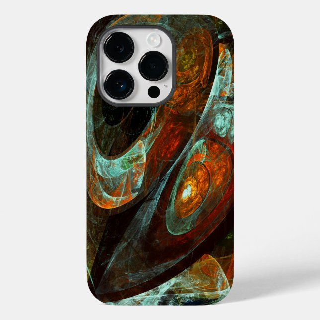 Zeitunterteilung Abstrakter Kunst Case-Mate iPhone Hülle (Rückseite)