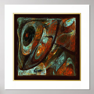 Zeitunterteilung Abstrakter Kunst Foliendrucke