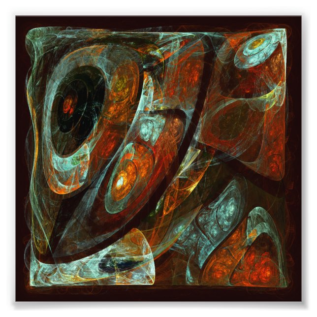 Zeitunterteilung Abstrakter Kunst Fotodruck (Vorne)
