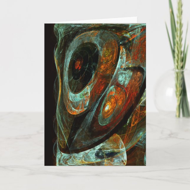 Zeitunterteilung Abstrakter Kunst Karte (Vorderseite)