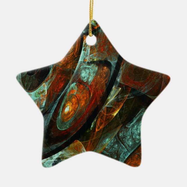 Zeitunterteilung Abstrakter Kunst Keramik Ornament (Vorne)