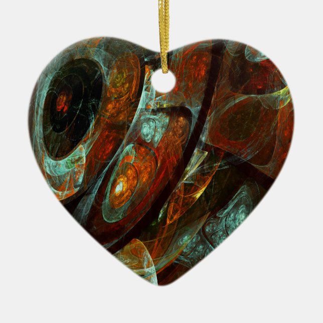 Zeitunterteilung Abstrakter Kunst Keramik Ornament (Vorne)