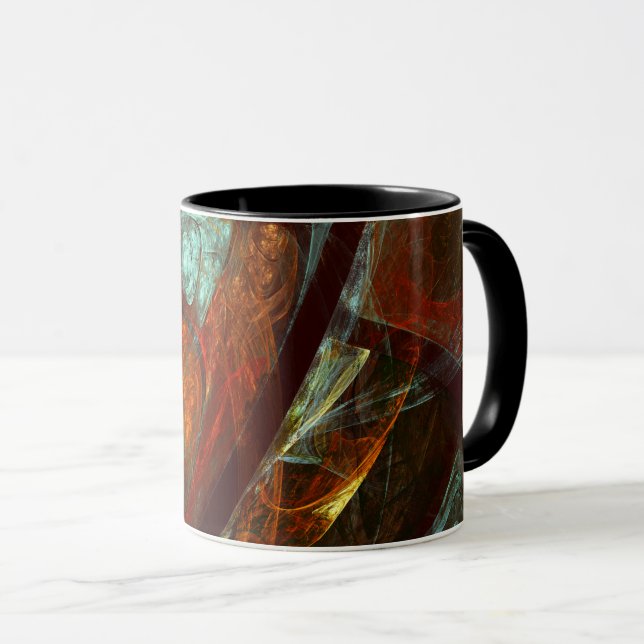 Zeitunterteilung Abstrakter Kunst Tasse (VorderseiteRechts)