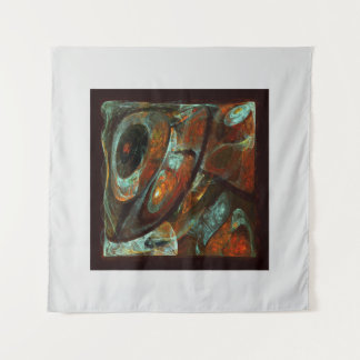 Zeitunterteilung Abstrakter Kunst Wandteppich