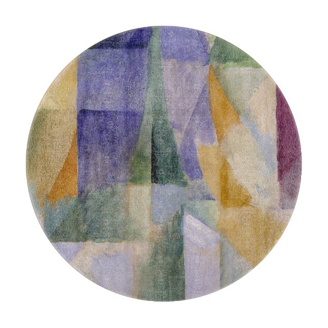 Zeitverzögerung für die Abstrakte Malerei von klas Schneidebrett (Vorderseite)