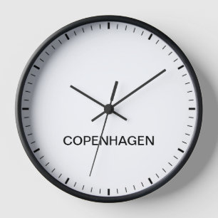 Zeitzone-Newsroom-Uhr von Kopenhagen Uhr