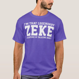 Zeke Vorname Lustiger Zeke lustige Familie vintage T-Shirt