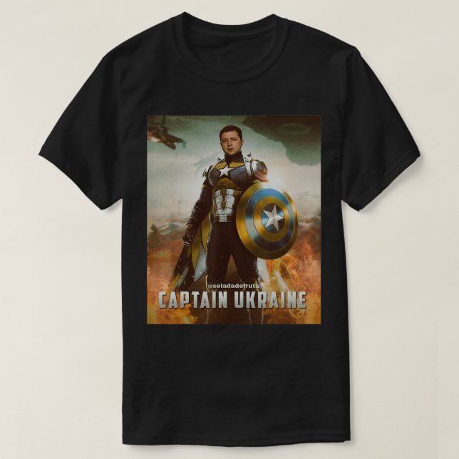 Zelensky Captain Ukraine Helden ukraine ukra unter T-Shirt (Design vorne)