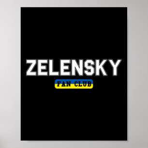Zelensky Fanclub Unterstützt Ukraine  Poster