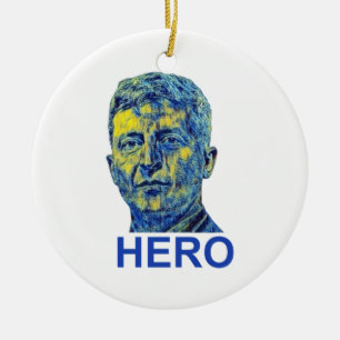 Zelensky Hero Keramik Ornament