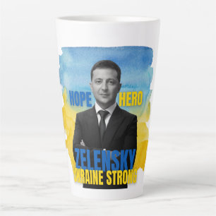 Zelensky Hope Hero Ukraine Strong Milchtasse