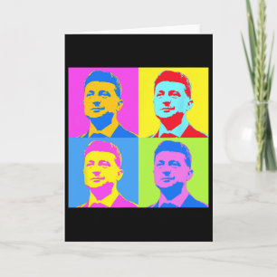 Zelensky Steht Mit Der Ukraine Ukrainer Unterstütz Karte