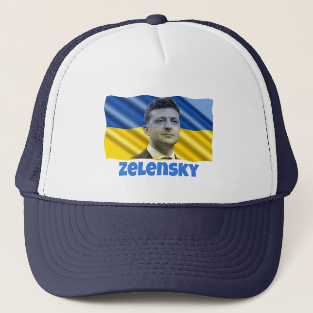 Zelensky Ukraine Hat Truckerkappe (Vorderseite)