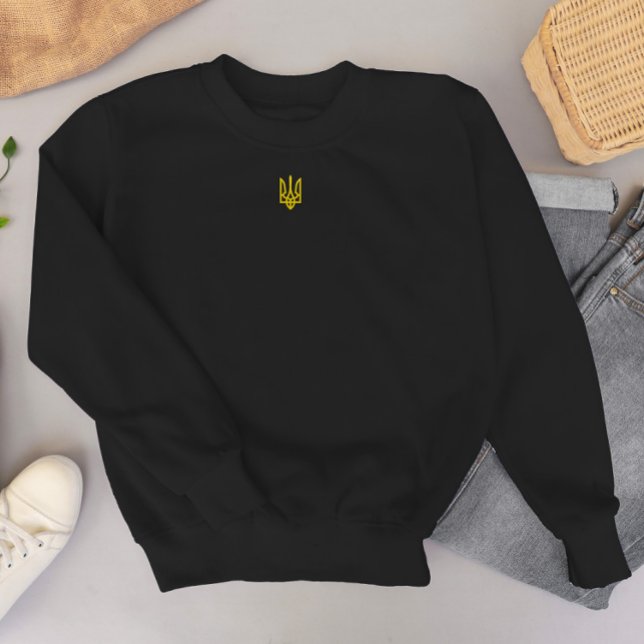 Zelensky-Ukraine-Präsident ukrainisches Gold-Emble Sweatshirt (Von Creator hochgeladen)