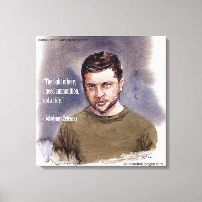 Zelensky, Volodymir Canvas Print Leinwanddruck (Vorderseite)