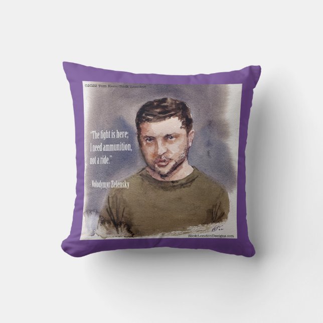 Zelensky, Volodymir-Kissen Kissen (Vorderseite)