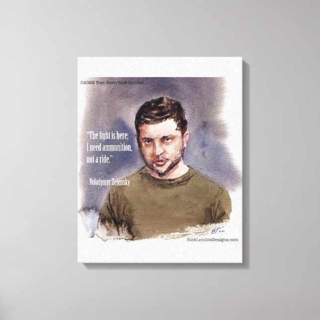 Zelensky, Wolodymir Leinwanddruck (Vorderseite)