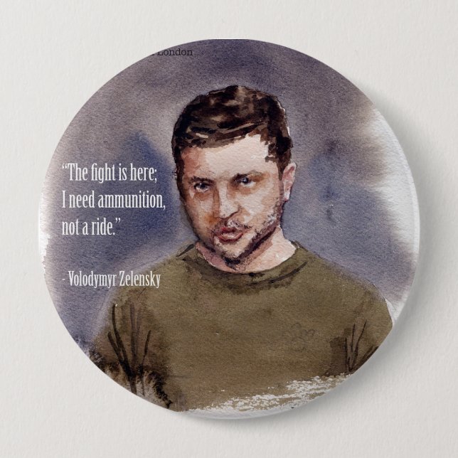 Zelensky, Wolodymyr Button (Vorderseite)