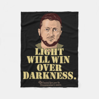 Zelensky Zitat Licht Wird Siegen Ukrainischer Präs Fleecedecke