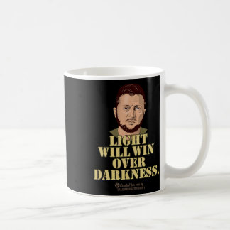 Zelensky-Zitat Licht Wird Siegen Ukrainischer Präs Kaffeetasse