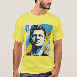 Zelenskyj Ukraine Starke Führung Patriotisch T-Shirt