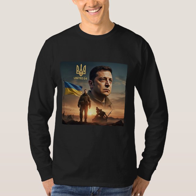 Zelenskyj ukrainischer Präsident T - Shirt der Män (Vorderseite)