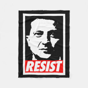 Zelenskyj - Widerstand Unterstütze Ukraine Ich ste Fleecedecke