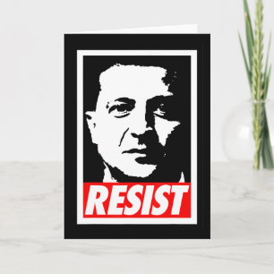 Zelenskyj - Widerstand Unterstütze Ukraine Ich ste Karte