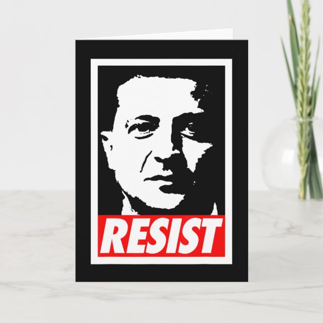 Zelenskyy - Resist Support Ukraine I Stand With Uk Karte (Vorderseite)