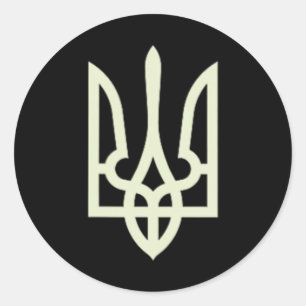 Zelenskyy Ukrainisches Armee-Shirt Ukraine Militär Runder Aufkleber