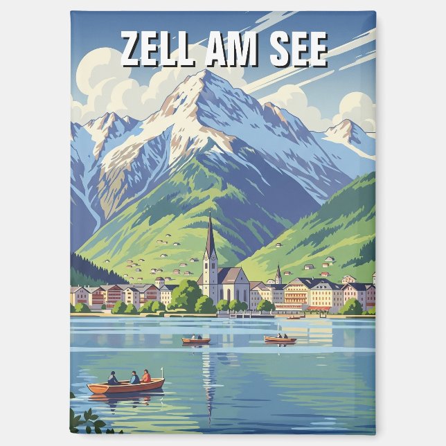 Zell am See Austria Travel Magnet (Vorderseite)