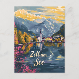Zell am See Lake Zell Australien Postkarte
